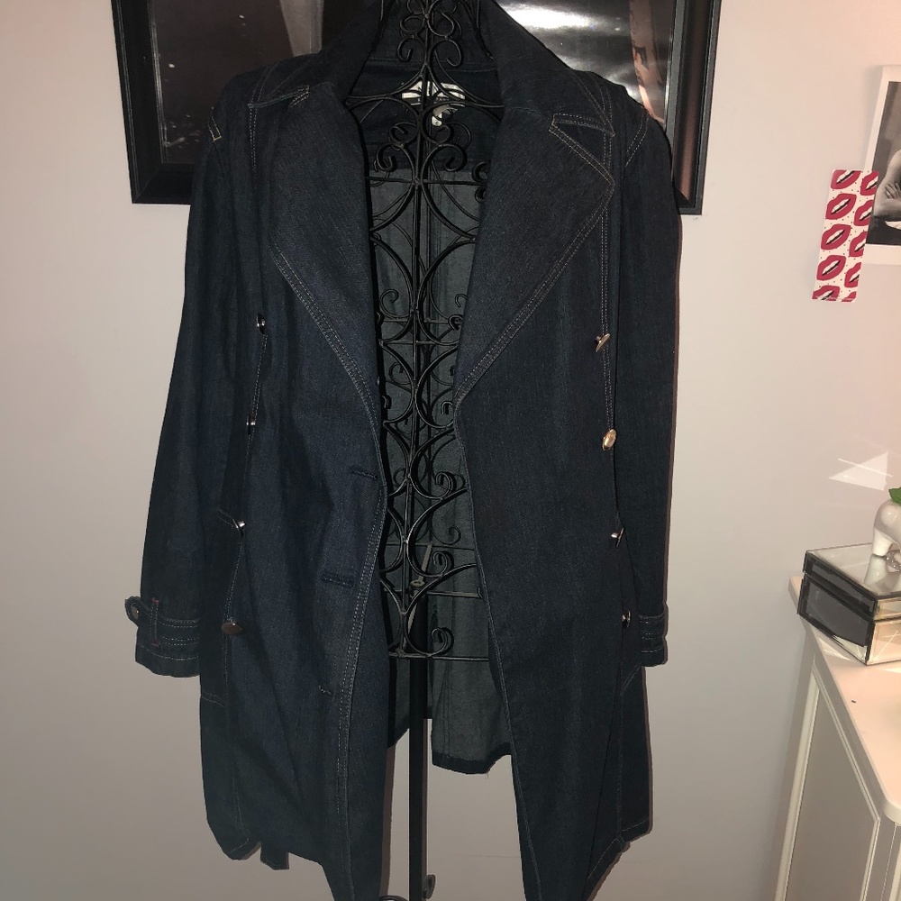 Denim Trench Coat